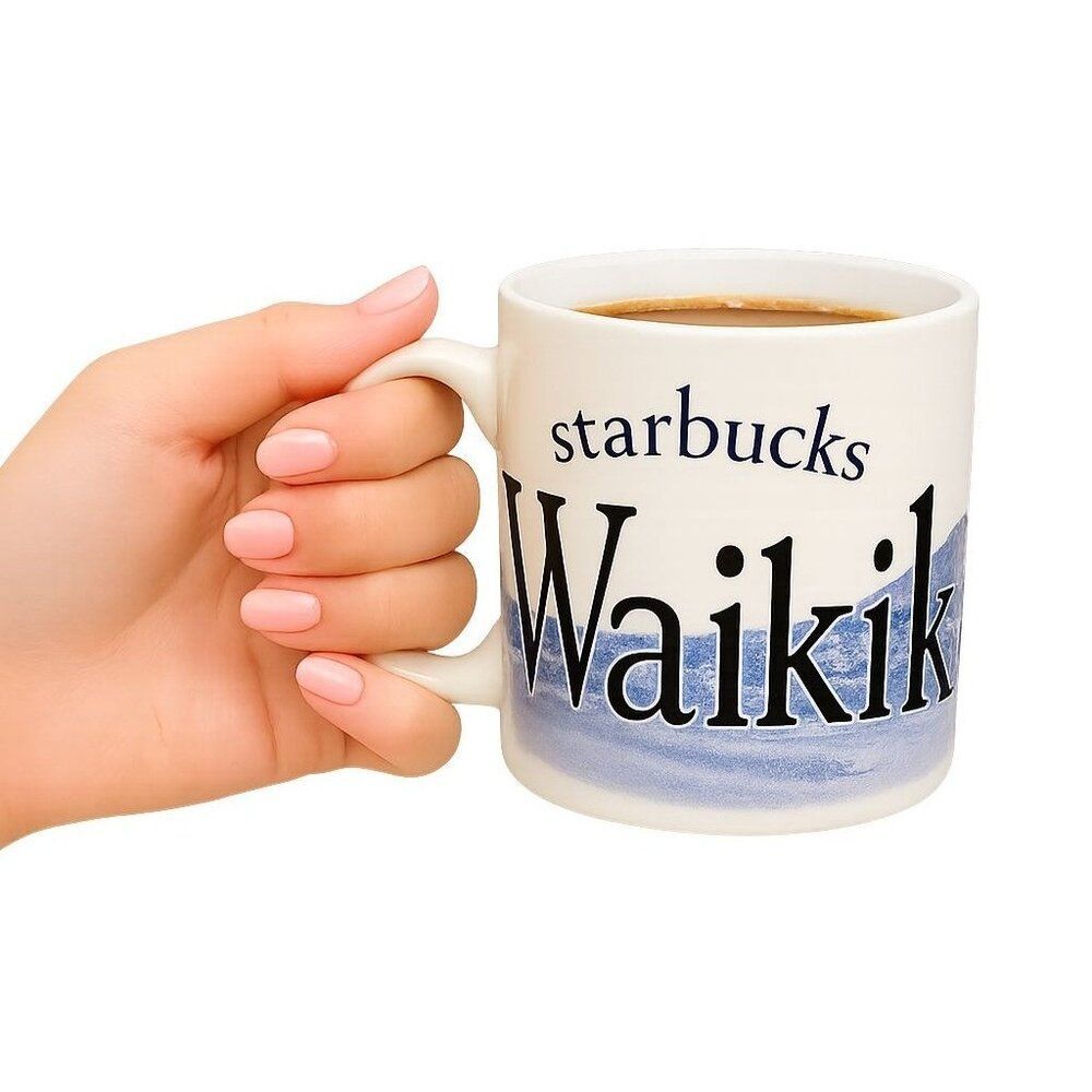 2005 Starbucks Waikiki Coffee Cup Mug Collection 24 OZ CERAMIC